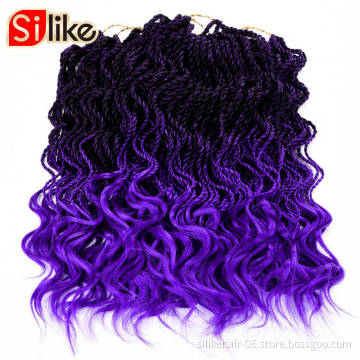2X Synthetic Senegalese Twist With Best Selling  New Products Spring Twist Curly  Senegalese Twist Crochet Braids hair